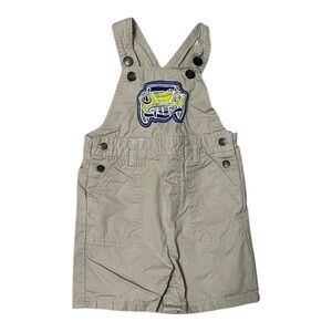 WonderKids Boy Tan Overall with Car Patch